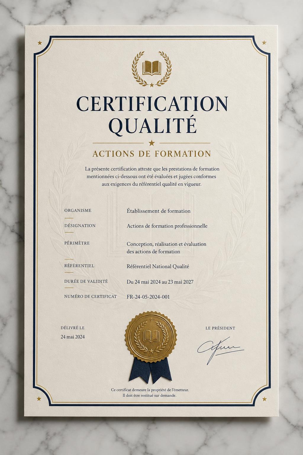 Certificat Qualiopi AFS Consultants